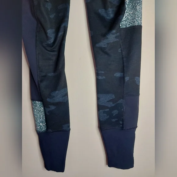 Lululemon Wunder Under Sashiko Patch Camo Inkwell Navy Blue Camo Leggings - Picture 9 of 11